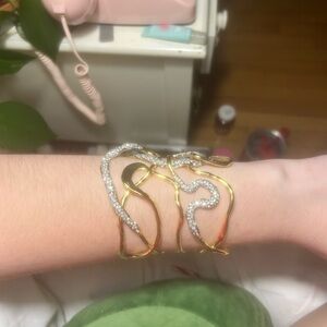 Elegant Gold and Silver Bracelet